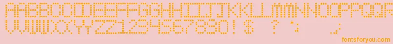 MyPager Font – Orange Fonts on Pink Background