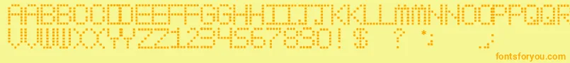 fuente MyPager – Fuentes Naranjas Sobre Fondo Amarillo