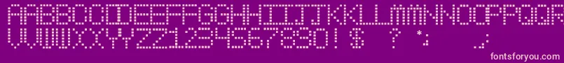 MyPager Font – Pink Fonts on Purple Background