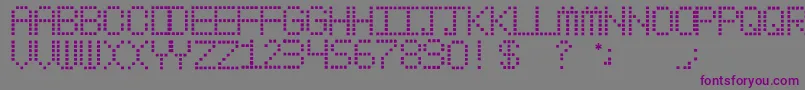 フォントMyPager – 紫色のフォント、灰色の背景
