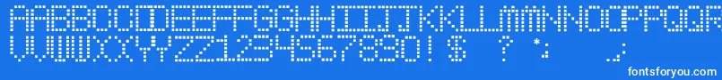 MyPager Font – White Fonts on Blue Background