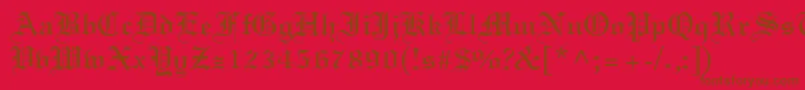 LighttextRegular Font – Brown Fonts on Red Background