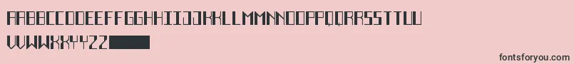 DecoFutureBlack Font – Black Fonts on Pink Background