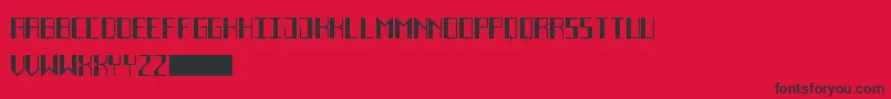 DecoFutureBlack Font – Black Fonts on Red Background