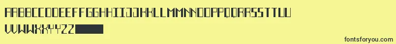 DecoFutureBlack Font – Black Fonts on Yellow Background