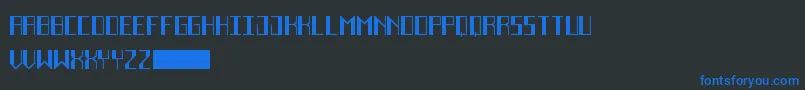 DecoFutureBlack Font – Blue Fonts on Black Background