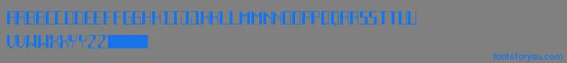 DecoFutureBlack Font – Blue Fonts on Gray Background