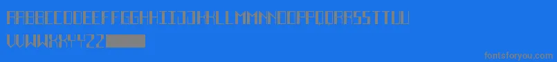 DecoFutureBlack Font – Gray Fonts on Blue Background