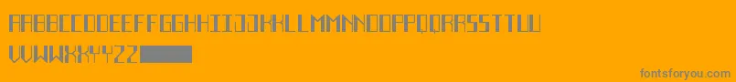 DecoFutureBlack Font – Gray Fonts on Orange Background