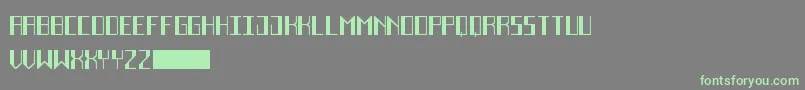 DecoFutureBlack Font – Green Fonts on Gray Background
