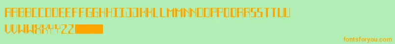 More about DecoFutureBlack Font DecoFutureBlack Font – Orange Fonts on Green Background