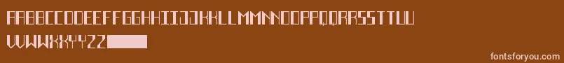 DecoFutureBlack Font – Pink Fonts on Brown Background