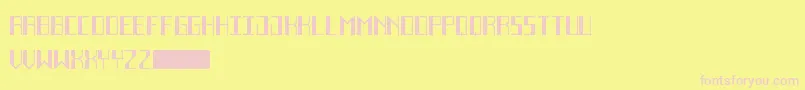 DecoFutureBlack Font – Pink Fonts on Yellow Background