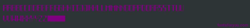フォントDecoFutureBlack – 黒い背景に紫のフォント