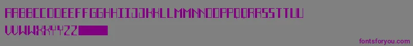 DecoFutureBlack Font – Purple Fonts on Gray Background
