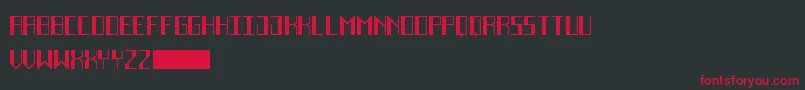 DecoFutureBlack Font – Red Fonts on Black Background