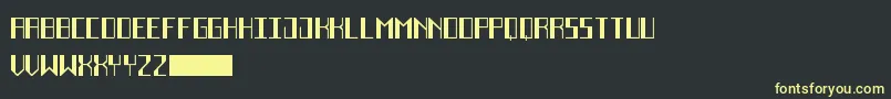 DecoFutureBlack Font – Yellow Fonts on Black Background