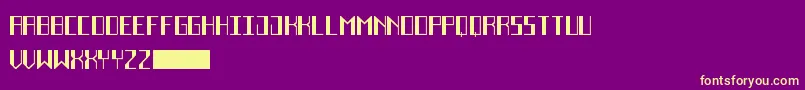 DecoFutureBlack Font – Yellow Fonts on Purple Background