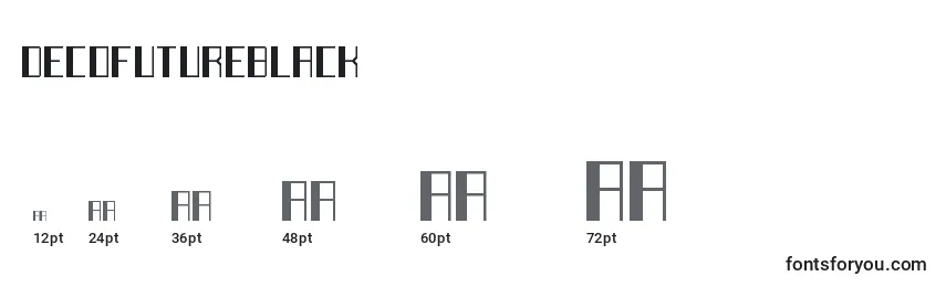 Размеры шрифта DecoFutureBlack