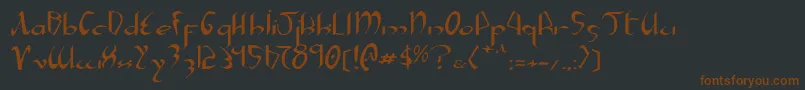 More about Xaphane Font Xaphane Font – Brown Fonts on Black Background