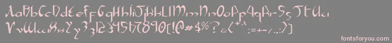 Шрифт Xaphane – розовые шрифты на сером фоне