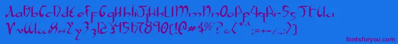 More about Xaphane Font Xaphane Font – Purple Fonts on Blue Background