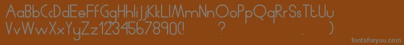 Humanp.JAverage Font – Gray Fonts on Brown Background