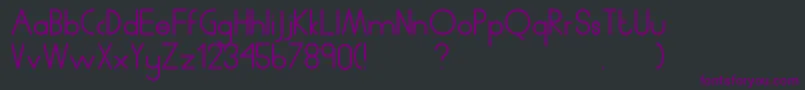 Humanp.JAverage Font – Purple Fonts on Black Background