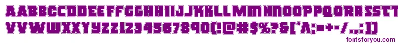 Rogueheroacad Font – Purple Fonts on White Background