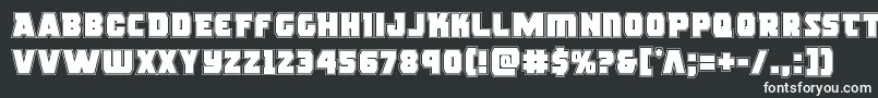 Rogueheroacad Font – White Fonts on Black Background