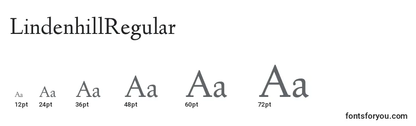 LindenhillRegular Font Sizes