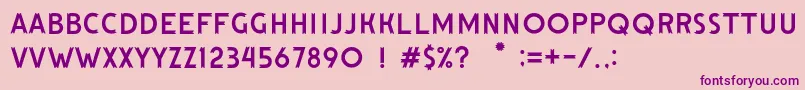 HutanLestari Font – Purple Fonts on Pink Background