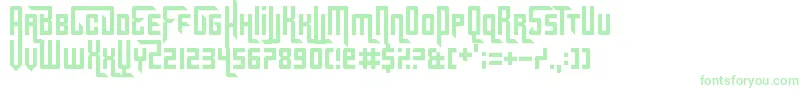 Czcionka Gridlocked – zielone czcionki