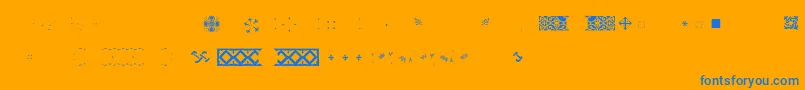 Police Pfornmtreasures2Layer5 – polices bleues sur fond orange