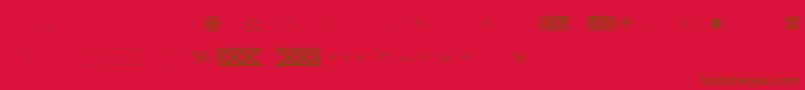 Police Pfornmtreasures2Layer5 – polices brunes sur fond rouge