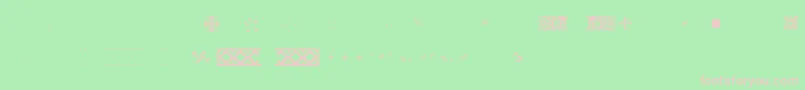 Czcionka Pfornmtreasures2Layer5 – różowe czcionki na zielonym tle