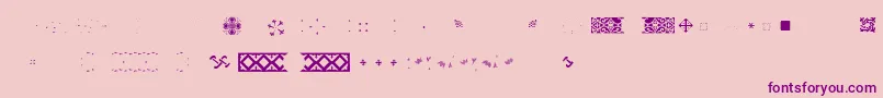 Pfornmtreasures2Layer5-Schriftart – Violette Schriften auf rosa Hintergrund