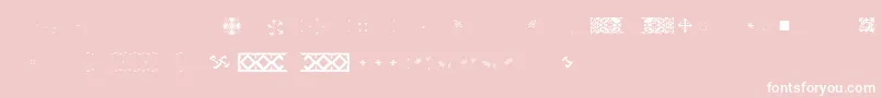 Pfornmtreasures2Layer5 Font – White Fonts on Pink Background