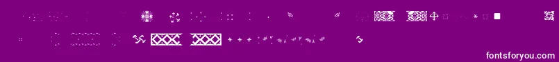 フォントPfornmtreasures2Layer5 – 紫の背景に白い文字