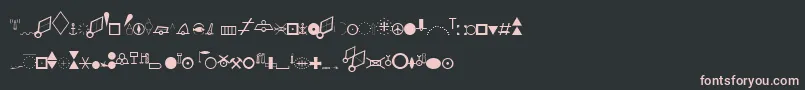 EsriNimaDncPt Font – Pink Fonts on Black Background