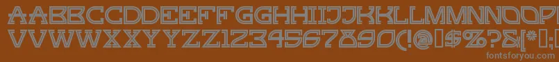 Gingp Font – Gray Fonts on Brown Background