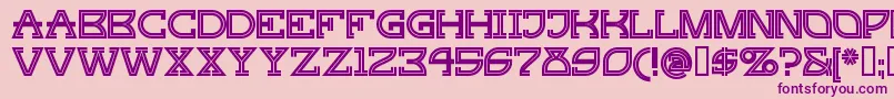 Gingp Font – Purple Fonts on Pink Background