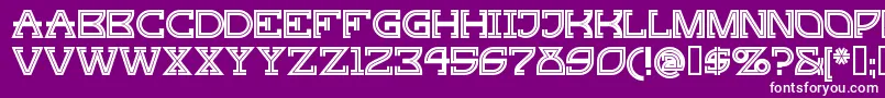 Gingp Font – White Fonts on Purple Background