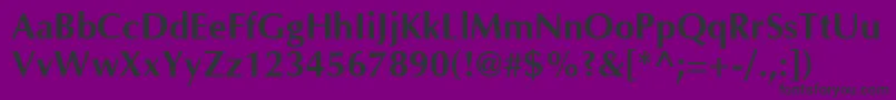 AgopusBold Font – Black Fonts on Purple Background