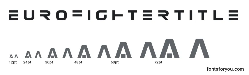 Размеры шрифта Eurofightertitle