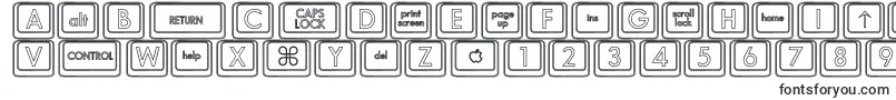 KeyboardKeyshoHollow-fontti – Fontit Google Chromelle