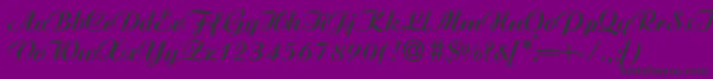 AgnesBold-Schriftart – Schwarze Schriften auf violettem Hintergrund