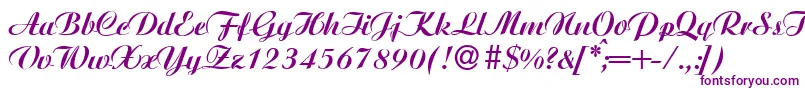 AgnesBold Font – Purple Fonts on White Background