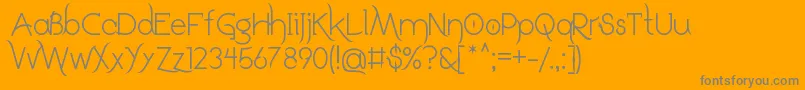 More about DrakoheartLeiendRegular Font DrakoheartLeiendRegular Font – Gray Fonts on Orange Background