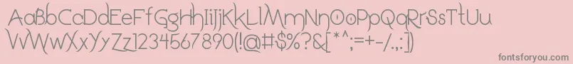 Шрифт DrakoheartLeiendRegular – серые шрифты на розовом фоне